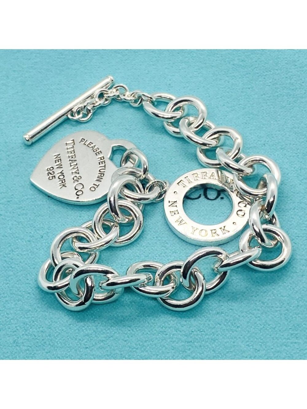 Tiffany & Co Return To Tiffany & Co 7.75" Toggle Heart Bracelet
